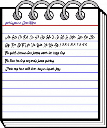 Sherly Shane Regular animated font preview
