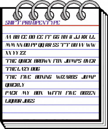 shift Pro Regular animated font preview shift Pro Regular animated font preview
