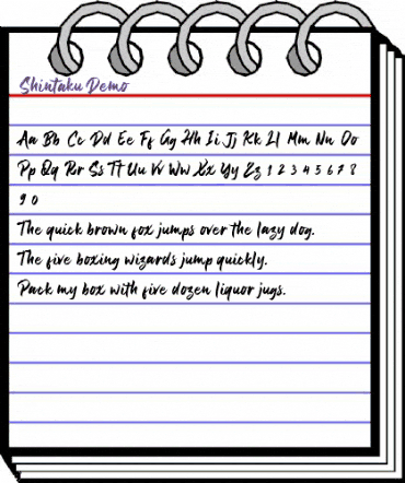 Shintaku Demo Regular animated font preview