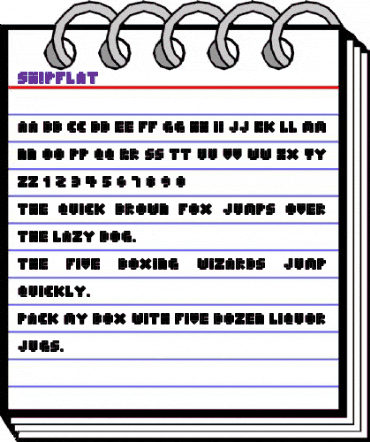 Shipflat Regular animated font preview Shipflat Regular animated font preview