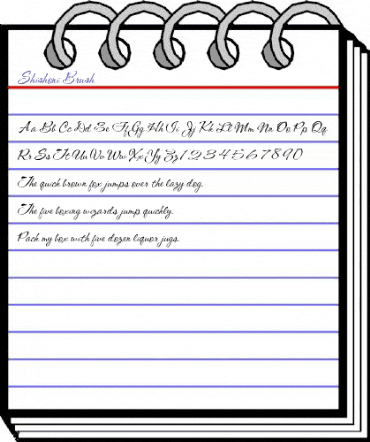 Shishoni Brush Regular animated font preview