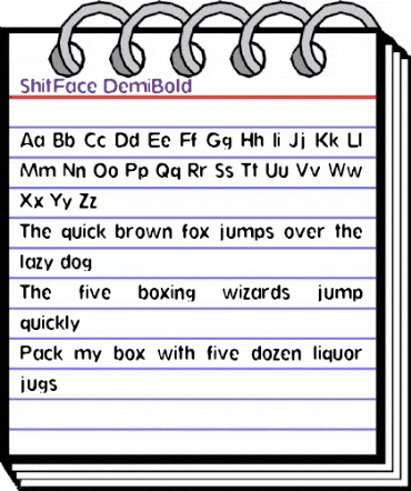ShitFace DemiBold animated font preview ShitFace DemiBold animated font preview