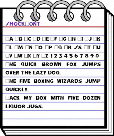 ShockFont Regular animated font preview ShockFont Regular animated font preview