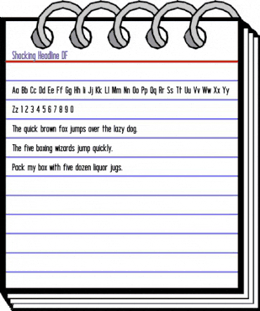 Shocking Headline Regular animated font preview Shocking Headline Regular animated font preview