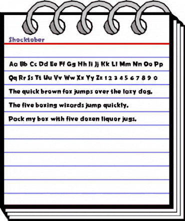 Shocktober Regular animated font preview Shocktober Regular animated font preview