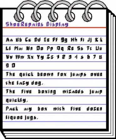 ShoeRepairs Regular animated font preview