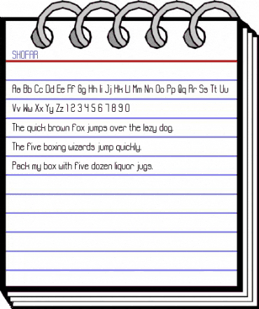 SHOFAR Regular animated font preview SHOFAR Regular animated font preview