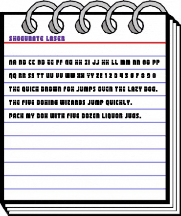 Shogunate Laser Regular animated font preview Shogunate Laser Regular animated font preview