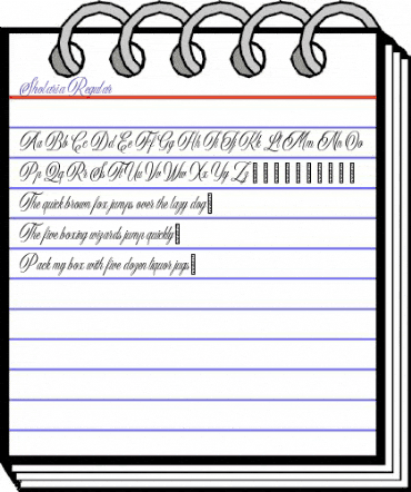 Sholaria Regular animated font preview