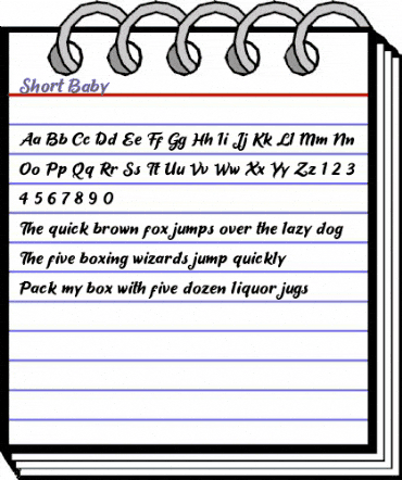 Short Baby Short Baby animated font preview