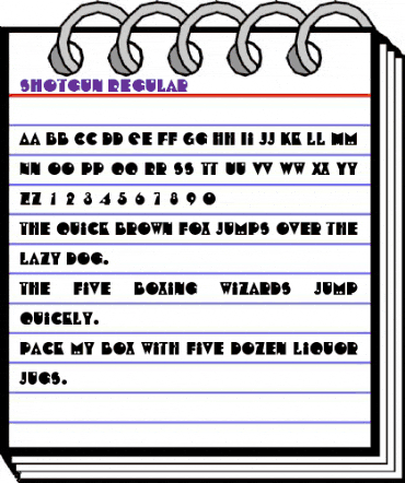 Shotgun Regular animated font preview Shotgun Regular animated font preview
