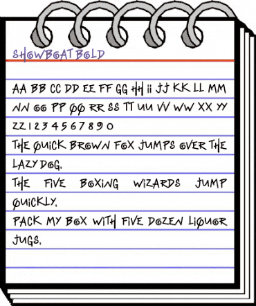 Showboat Regular animated font preview Showboat Regular animated font preview