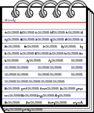 Shrewdy Regular animated font preview Shrewdy Regular animated font preview