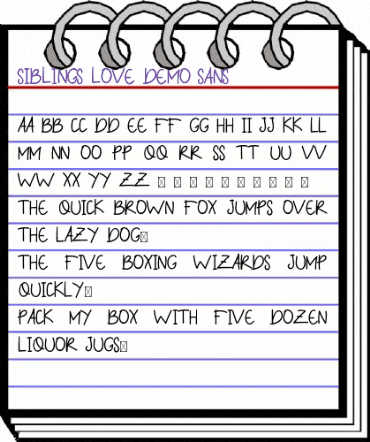 Siblings Love Demo Sans animated font preview Siblings Love Demo Sans animated font preview