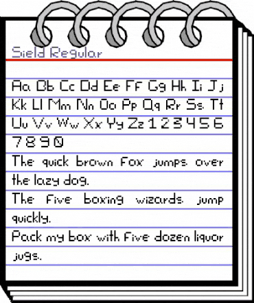 Sield Regular animated font preview