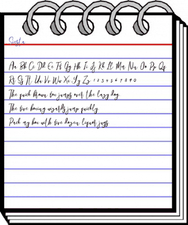 Siesta Regular animated font preview Siesta Regular animated font preview
