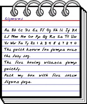 Sigmund Normal animated font preview