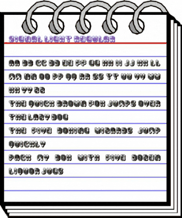 Signal Light Regular animated font preview Signal Light Regular animated font preview