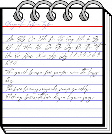 Signatie Regular animated font preview Signatie Regular animated font preview