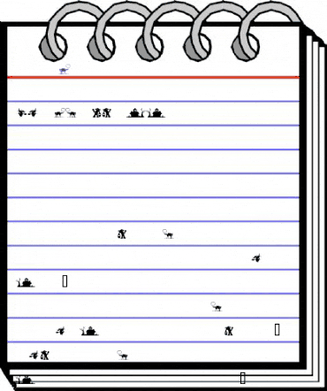 SilBooettes Unregistered Regular animated font preview