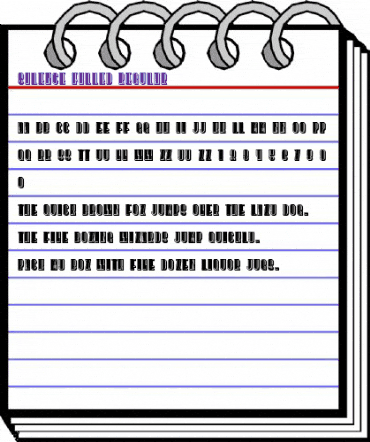 Silence Filled Regular animated font preview Silence Filled Regular animated font preview