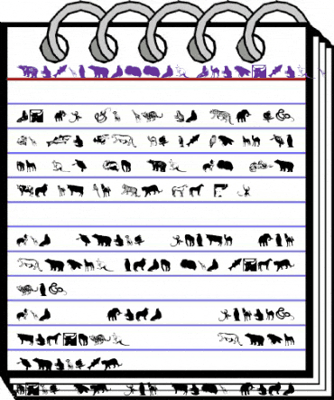 SilhouettesAnimalish Regular animated font preview SilhouettesAnimalish Regular animated font preview