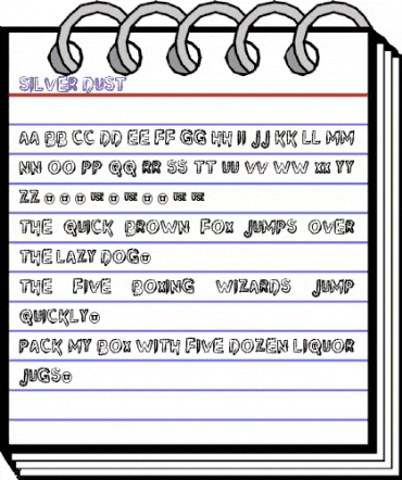 Silver Dust Regular animated font preview