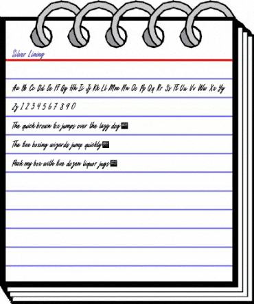 Silver Lining - Demo Regular animated font preview