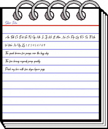 Silver Pen Regular animated font preview
