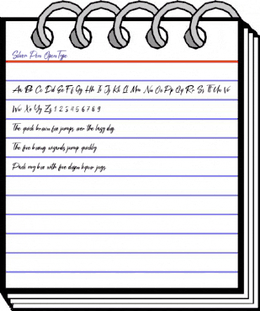 Silver Pen Regular animated font preview
