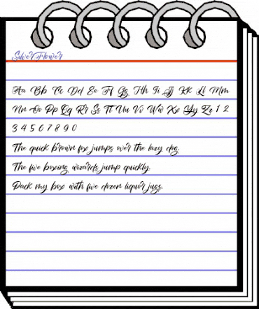 Silver Flower Regular animated font preview