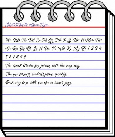 Silver Flower Regular animated font preview