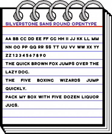 Silverstone Sans Round Sans-Round animated font preview