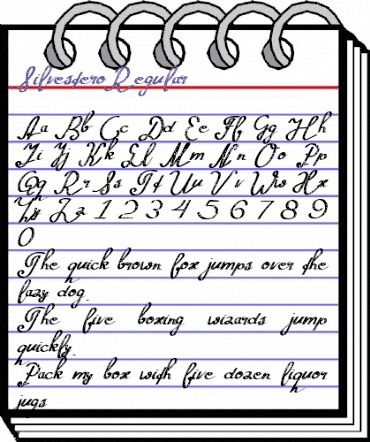 Silvestero Regular animated font preview