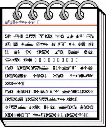 Simbolos 1 Regular animated font preview