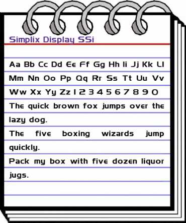 Simplix Display SSi Regular animated font preview Simplix Display SSi Regular animated font preview