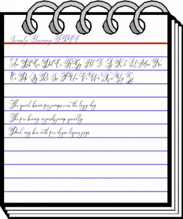 Simply Harmony FREE Regular animated font preview