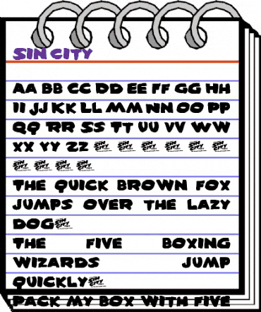 Sin City Regular animated font preview Sin City Regular animated font preview
