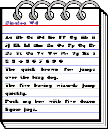Sinaloa Wd Regular animated font preview Sinaloa Wd Regular animated font preview
