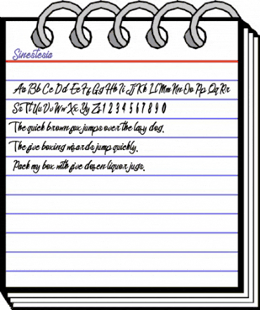 Sinestesia Regular animated font preview