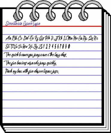 Sinestesia Regular animated font preview