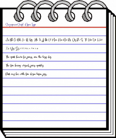 Singaparna Script Regular animated font preview Singaparna Script Regular animated font preview