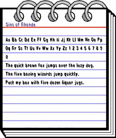 Sins of Rhonda Regular animated font preview Sins of Rhonda Regular animated font preview