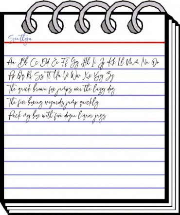 Sinthya Regular animated font preview Sinthya Regular animated font preview