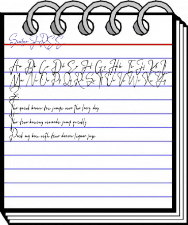 Sintya FREE Regular animated font preview