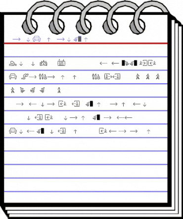 SirucaPictograms Regular animated font preview