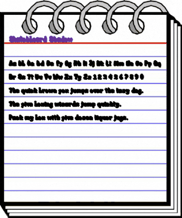 Skatchboard Shadow Regular animated font preview