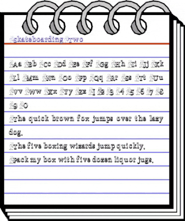 SkateboardingTwo Regular animated font preview SkateboardingTwo Regular animated font preview