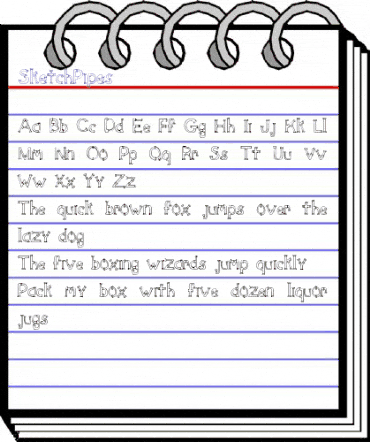 SketchPipes Regular animated font preview SketchPipes Regular animated font preview