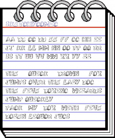 SketchyComic Regular animated font preview SketchyComic Regular animated font preview